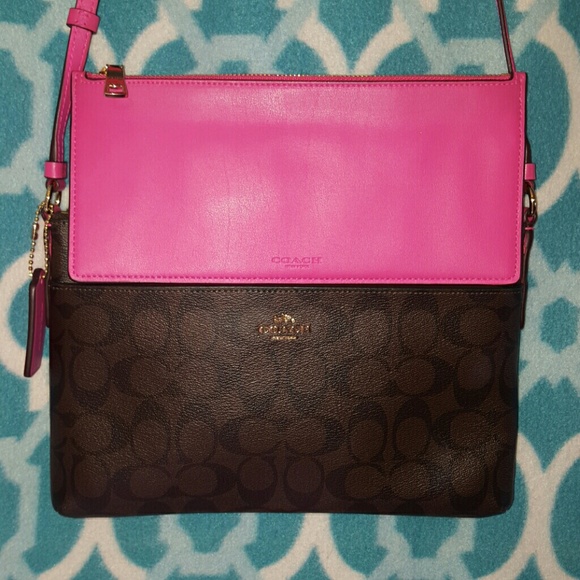 Coach Bags Coach Crossbody Brown Pink Poshmark
